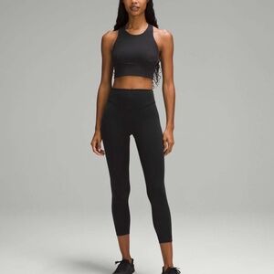 Lululemon Wunder Under SmoothCover High-Rise Tight 25" Black Sz 2❤️